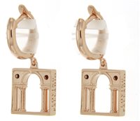 Earrings Loving Palladio  3D in Silver ORR02 SERLIANA - ORR02 SERLIANA